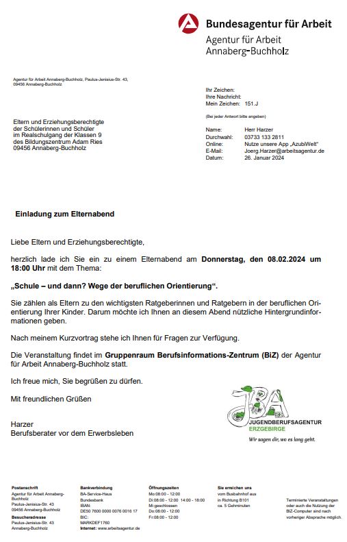 Einladung BIZ 1